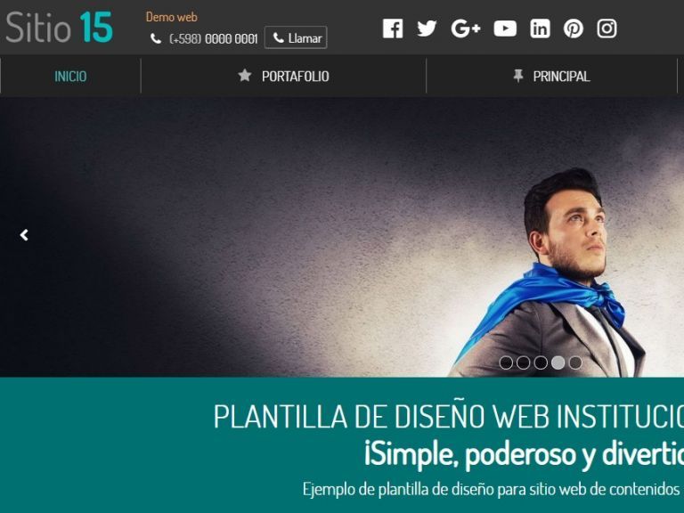 Institucional 15, plantilla de diseo web de calidad. - INSTITUCIONAL 15 . Diseo sitio web institucional (AVANZADO)