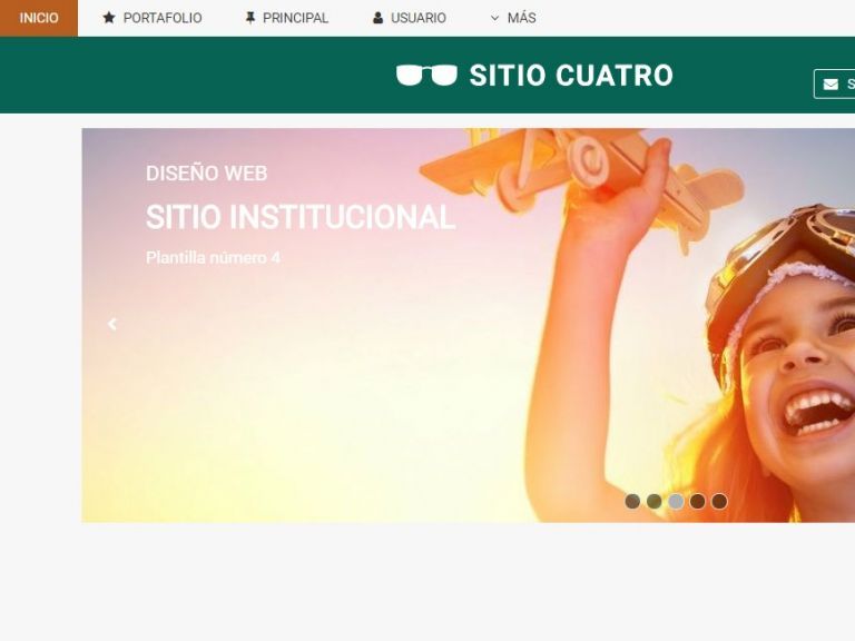 Template de diseo listo para usar en sitio web institucional. - INSTITUCIONAL 4 . Diseo sitio web institucional (AVANZADO)